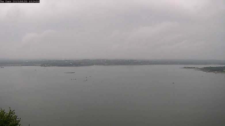 Lake Travis webcam, June 20, 2015 9:30 AM CT