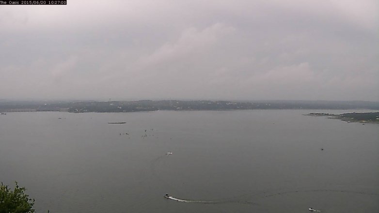 Lake Travis webcam, June 20, 2015 9:35 AM CT