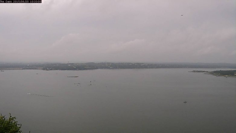 Lake Travis webcam, June 20, 2015 9:40 AM CT