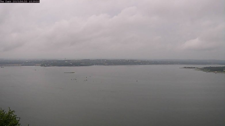 Lake Travis webcam, June 20, 2015 9:45 AM CT