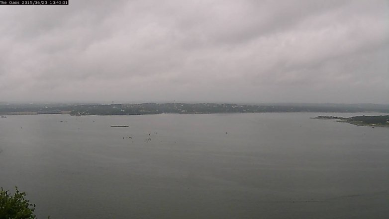 Lake Travis webcam, June 20, 2015 9:50 AM CT
