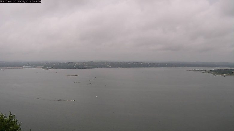 Lake Travis webcam, June 20, 2015 9:55 AM CT