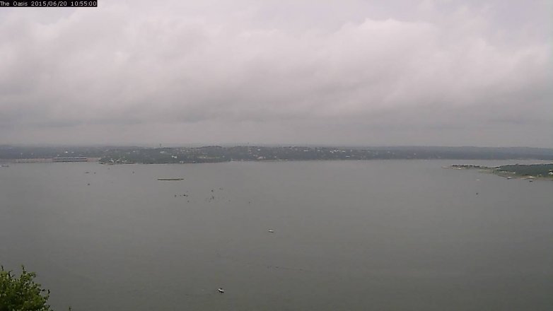 Lake Travis webcam, June 20, 2015 10:00 AM CT