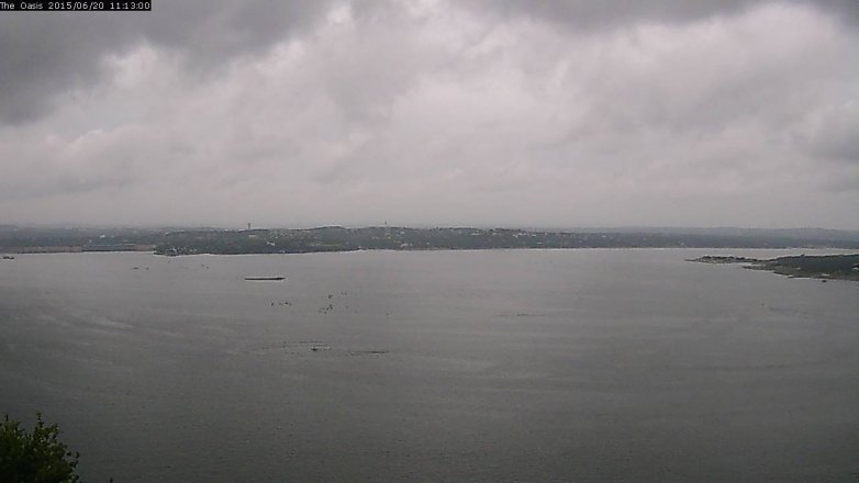 Lake Travis webcam, June 20, 2015 10:20 AM CT