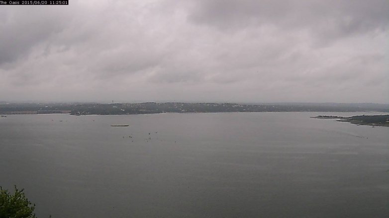 Lake Travis webcam, June 20, 2015 10:30 AM CT