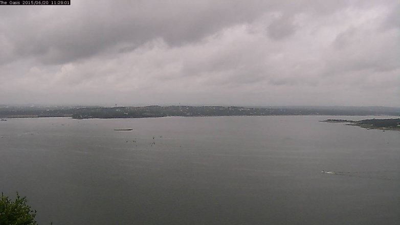 Lake Travis webcam, June 20, 2015 10:35 AM CT
