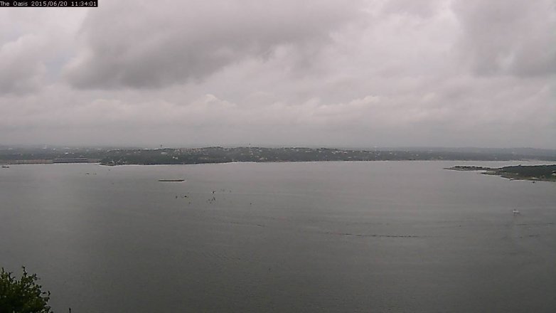 Lake Travis webcam, June 20, 2015 10:40 AM CT