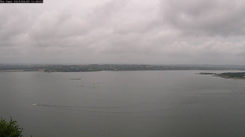 Lake Travis webcam, June 20, 2015 10:45 AM CT