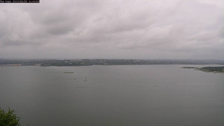 Lake Travis webcam, June 20, 2015 10:50 AM CT