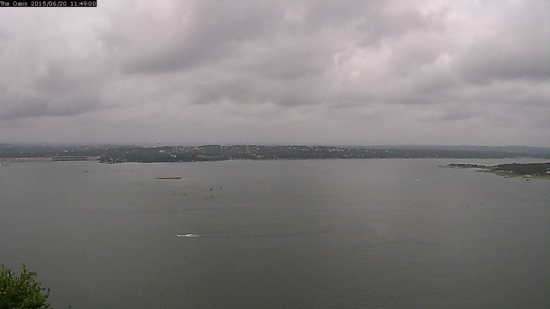 Lake Travis webcam, June 20, 2015 10:55 AM CT