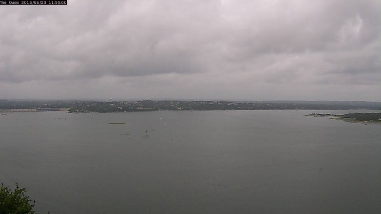Lake Travis webcam, June 20, 2015 11:00 AM CT