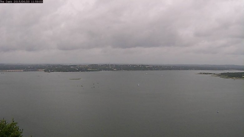 Lake Travis webcam, June 20, 2015 11:05 AM CT