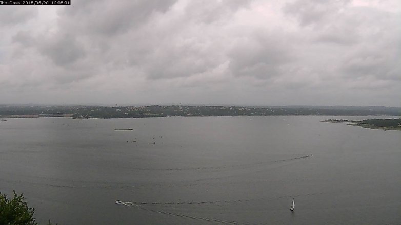 Lake Travis webcam, June 20, 2015 11:10 AM CT