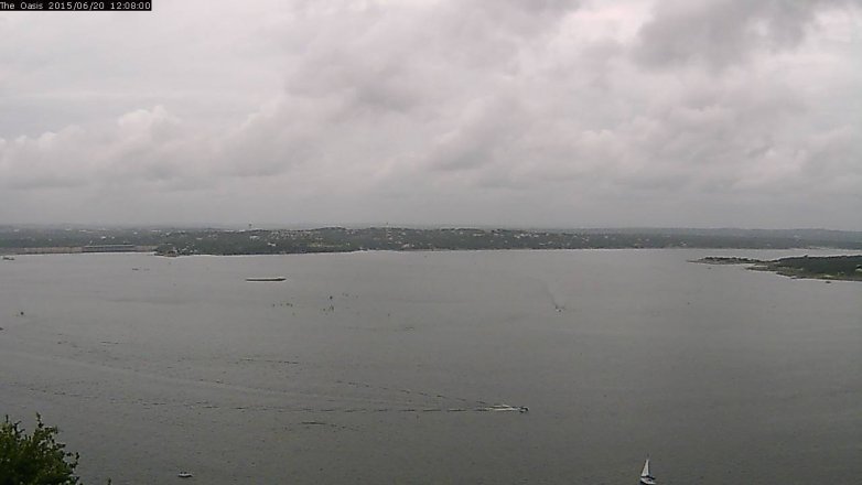 Lake Travis webcam, June 20, 2015 11:15 AM CT