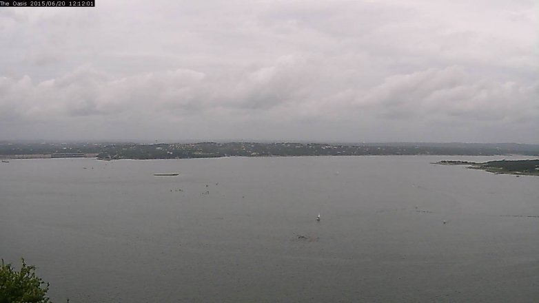 Lake Travis webcam, June 20, 2015 11:20 AM CT