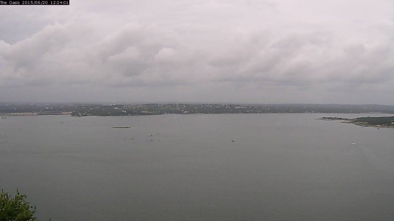Lake Travis webcam, June 20, 2015 11:30 AM CT