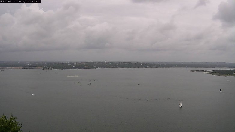 Lake Travis webcam, June 20, 2015 11:40 AM CT
