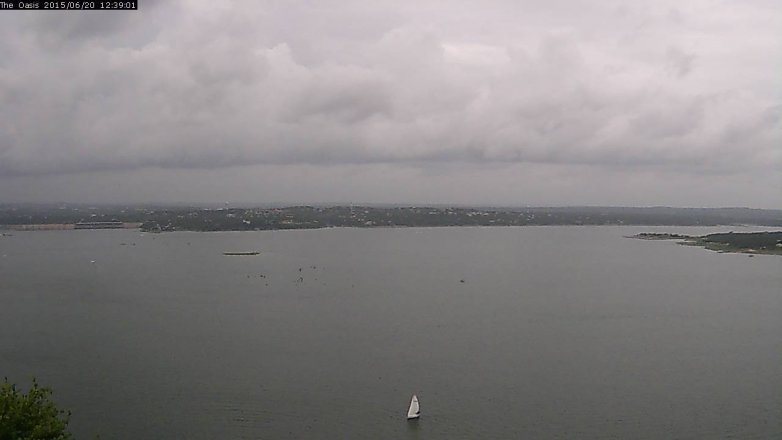 Lake Travis webcam, June 20, 2015 11:45 AM CT