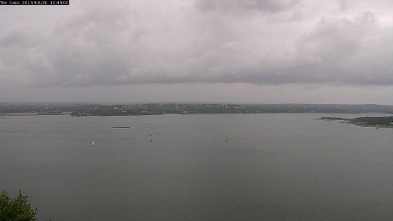 Lake Travis webcam, June 20, 2015 11:55 AM CT