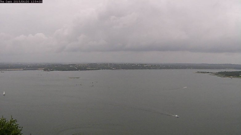 Lake Travis webcam, June 20, 2015 12:00 PM CT