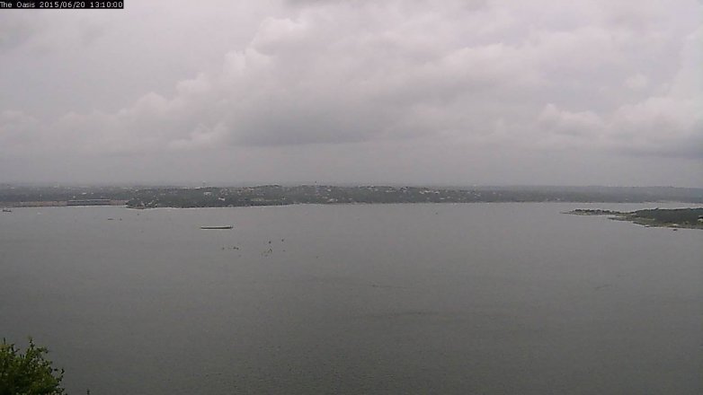Lake Travis webcam, June 20, 2015 12:15 PM CT