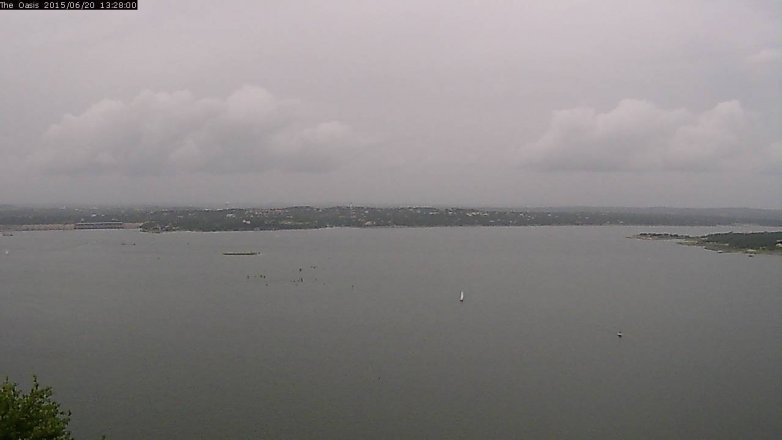 Lake Travis webcam, June 20, 2015 12:35 PM CT
