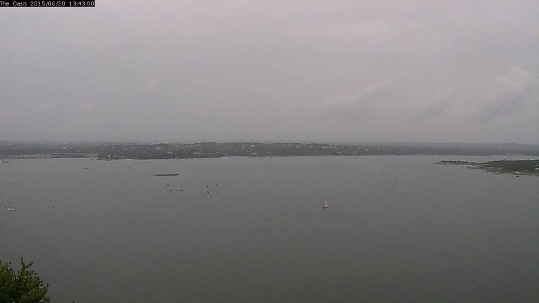 Lake Travis webcam, June 20, 2015 12:50 PM CT