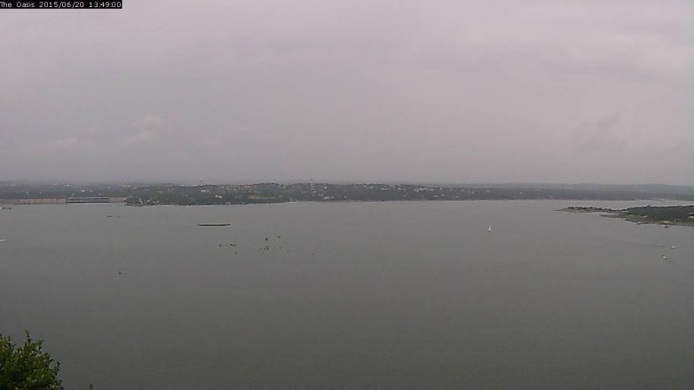 Lake Travis webcam, June 20, 2015 12:55 PM CT