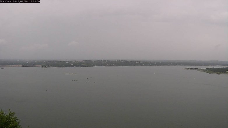 Lake Travis webcam, June 20, 2015 1:00 PM CT