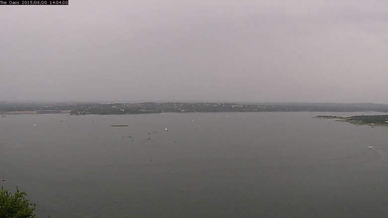 Lake Travis webcam, June 20, 2015 1:10 PM CT