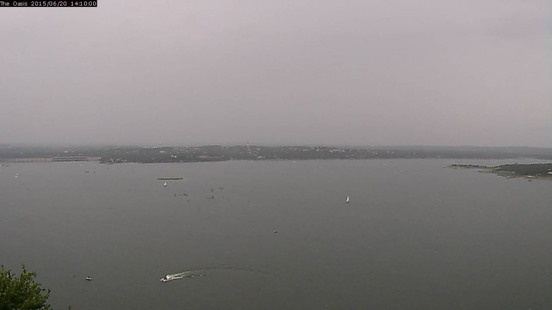 Lake Travis webcam, June 20, 2015 1:15 PM CT