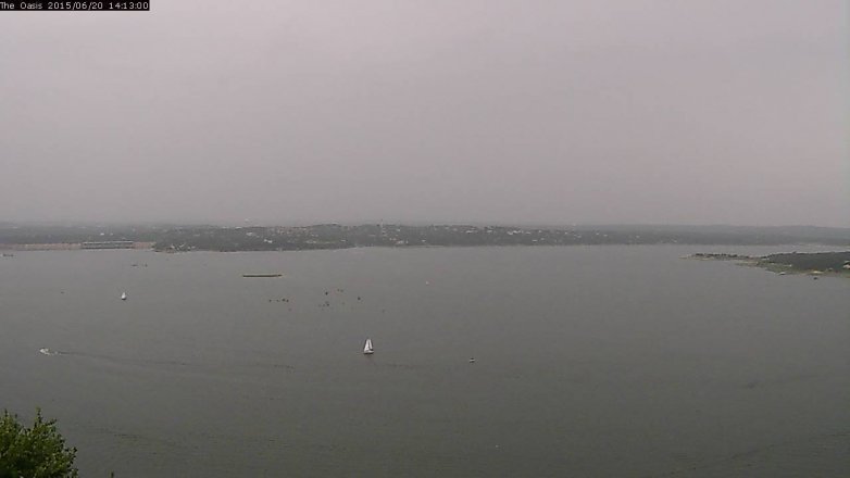 Lake Travis webcam, June 20, 2015 1:20 PM CT