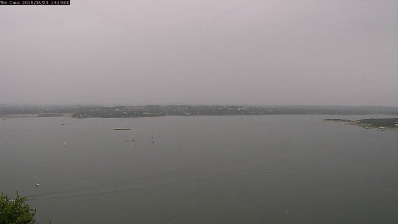 Lake Travis webcam, June 20, 2015 1:25 PM CT