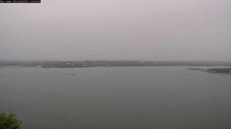 Lake Travis webcam, June 20, 2015 1:35 PM CT
