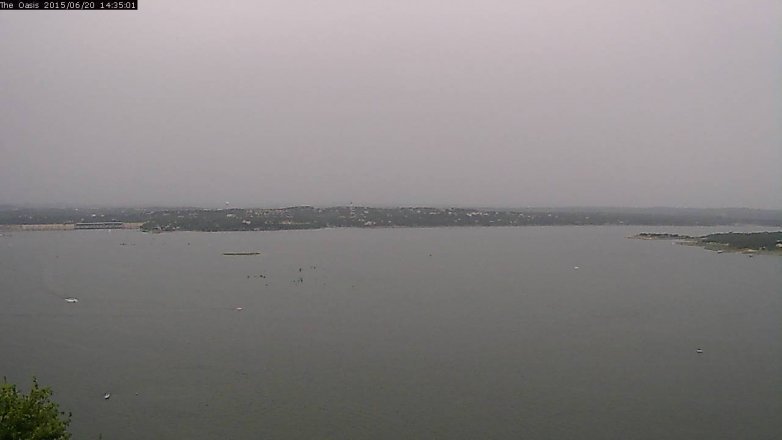 Lake Travis webcam, June 20, 2015 1:40 PM CT