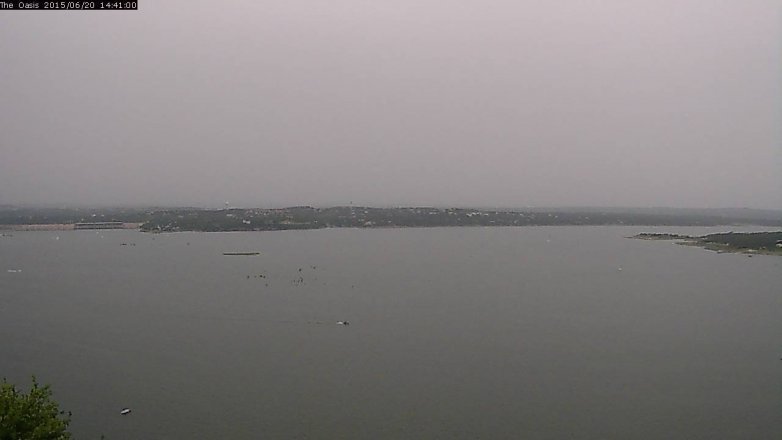Lake Travis webcam, June 20, 2015 1:50 PM CT