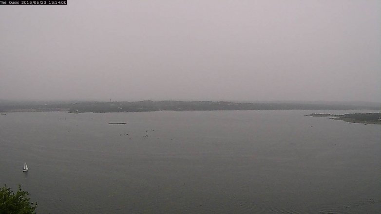 Lake Travis webcam, June 20, 2015 2:20 PM CT