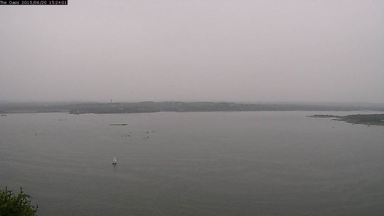 Lake Travis webcam, June 20, 2015 2:30 PM CT