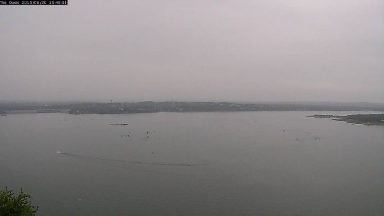 Lake Travis webcam, June 20, 2015 2:55 PM CT
