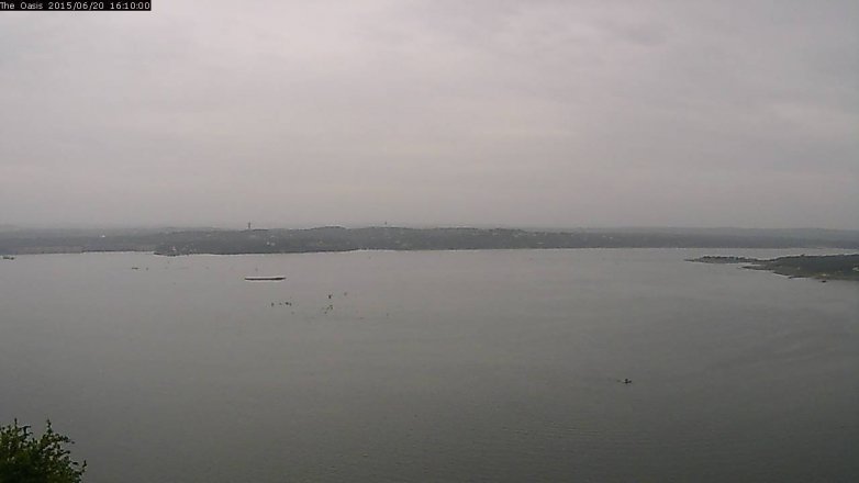 Lake Travis webcam, June 20, 2015 3:15 PM CT
