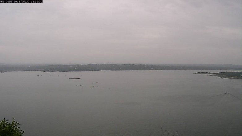 Lake Travis webcam, June 20, 2015 3:20 PM CT