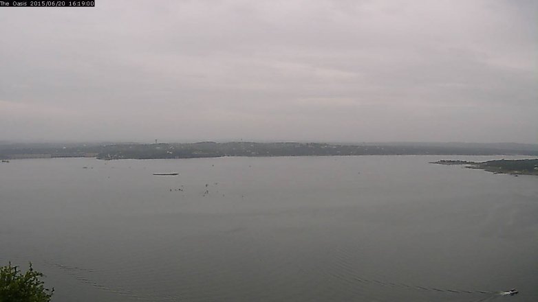 Lake Travis webcam, June 20, 2015 3:25 PM CT