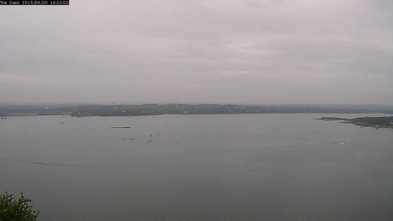 Lake Travis webcam, June 20, 2015 3:30 PM CT