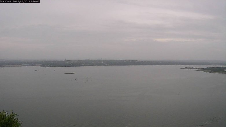 Lake Travis webcam, June 20, 2015 3:40 PM CT