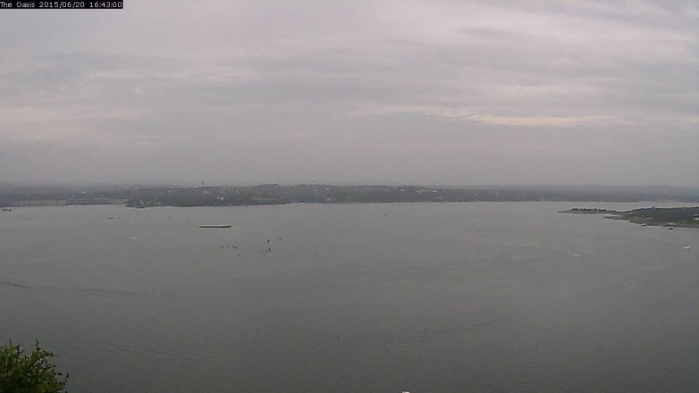 Lake Travis webcam, June 20, 2015 3:50 PM CT