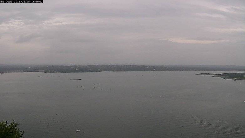 Lake Travis webcam, June 20, 2015 3:55 PM CT