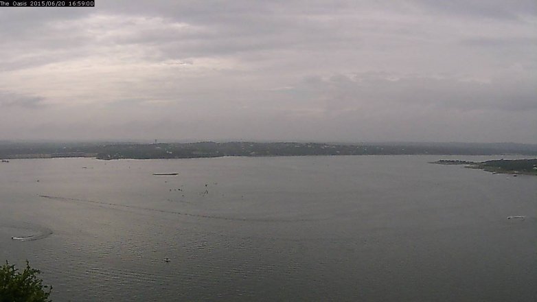 Lake Travis webcam, June 20, 2015 4:05 PM CT