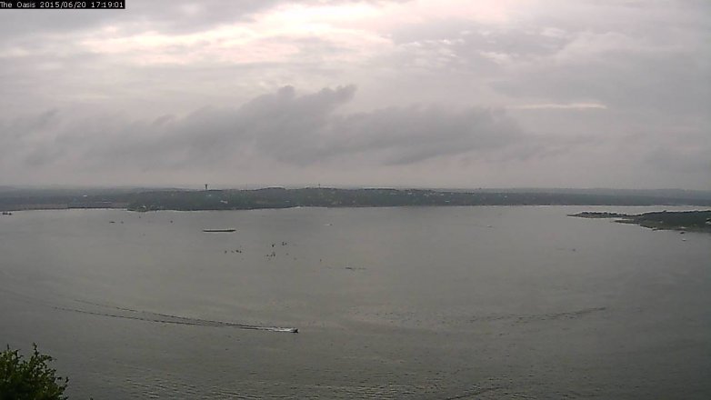 Lake Travis webcam, June 20, 2015 4:25 PM CT