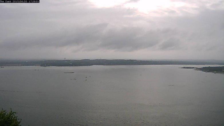 Lake Travis webcam, June 20, 2015 4:35 PM CT