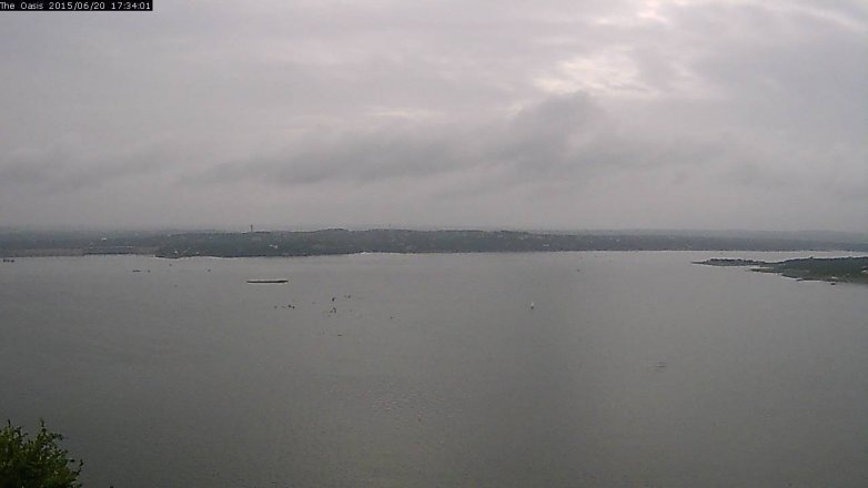 Lake Travis webcam, June 20, 2015 4:40 PM CT